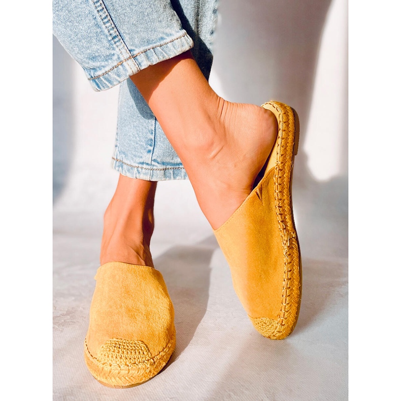 Täysväriset espadrillit Marina Yellow keltainen 1