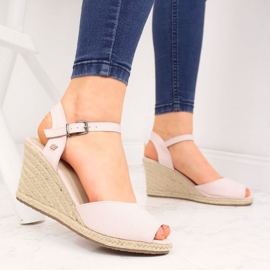 Wedge Sandaalit Big Star W HH274832 pinkki vaaleanpunainen 2