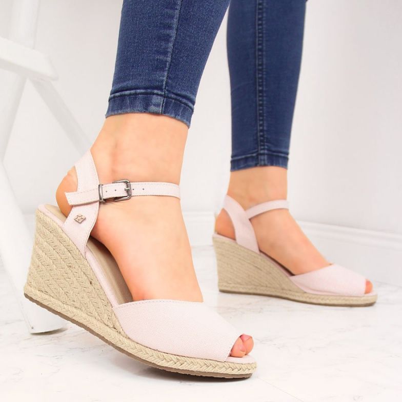 Wedge Sandaalit Big Star W HH274832 pinkki vaaleanpunainen 2