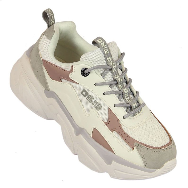 Urheilukengät alustalla Big Star W HH274255 valkoinen harmaa 1