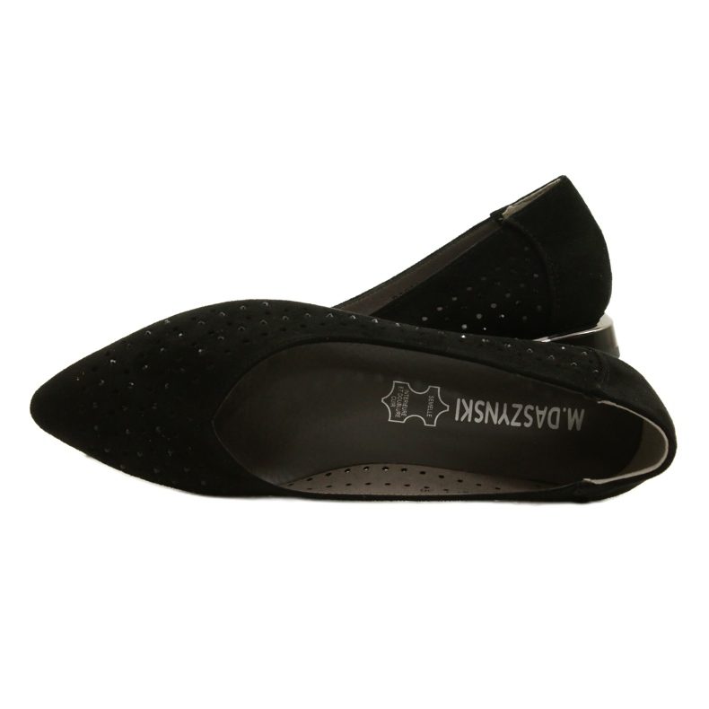 M.Daszyński Harjakatkoiset balerinat paljeteilla Daszyński SA201-1 Musta 4