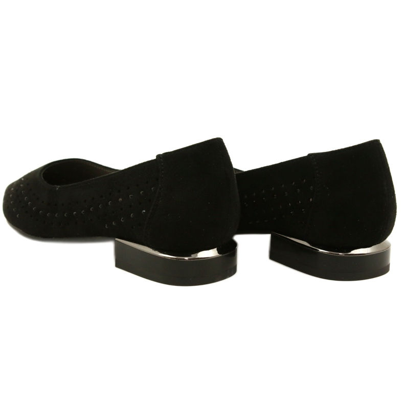 M.Daszyński Harjakatkoiset balerinat paljeteilla Daszyński SA201-1 Musta 5