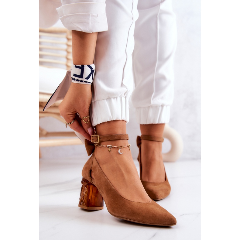 Mokkapumput rusetilla Maciejka 05059-29 Ruskea 2