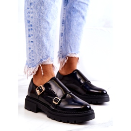 PL5 Nahkakengät soljella La.Fi Black Leonie musta 1