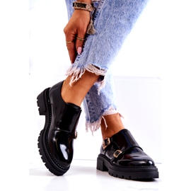 PL5 Nahkakengät soljella La.Fi Black Leonie musta 3