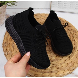 Tekstiiliurheilukengät Uutiset Jr EVE338A musta 1