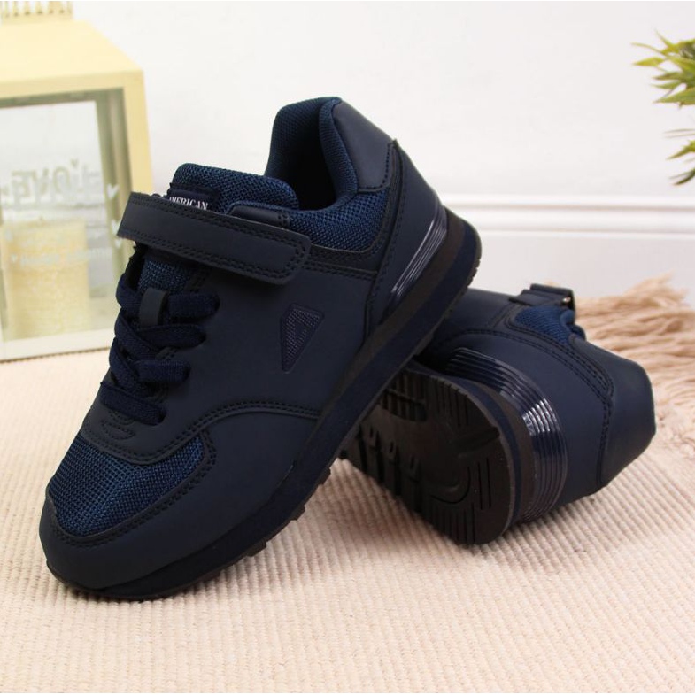 Tarrakengät American Club Jr. AM788B laivastonsininen 2