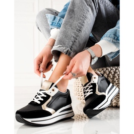 TRENDI Tyylikkäät lenkkarit musta 1