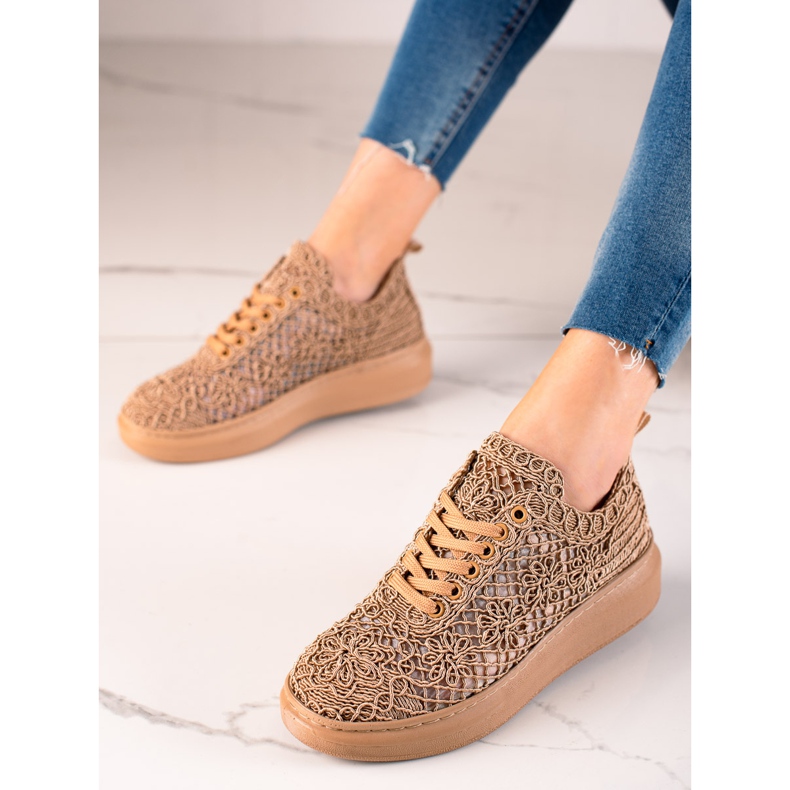 ARTIKER Avoimet lenkkarit lavalla beige 1