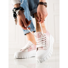 W. Potocki Tennarit Potocki-alustalla valkoinen vaaleanpunainen 1