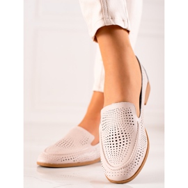 Goodin Nahkahousut harjakattoisella kuviolla beige 2