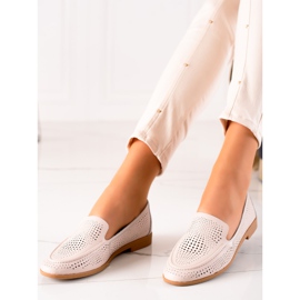 Goodin Nahkahousut harjakattoisella kuviolla beige 1