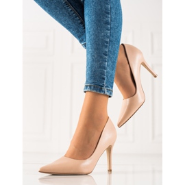 Goodin Klassiset korkokengät ekologisesta nahasta beige 2