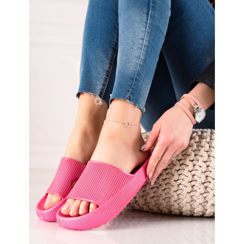 TRENDI Vaaleanpunaiset tossut vaaleanpunainen 1