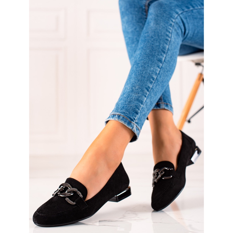 Tyylikkäät Sergio Leone -loaferit musta 1