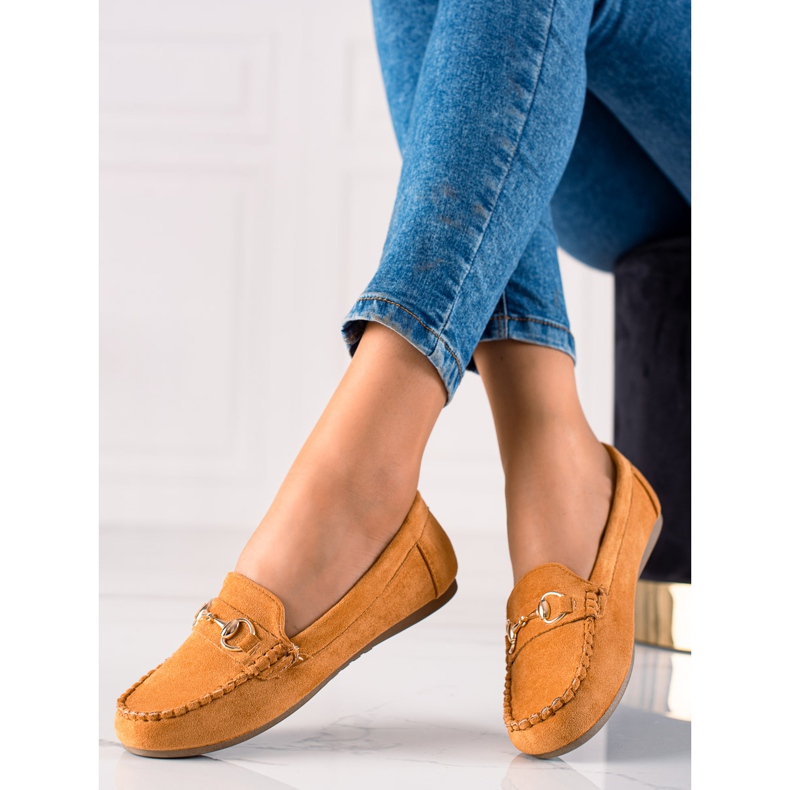 TRENDI Mukavat loaferit koristeella ruskea 1