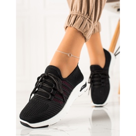 TRENDI Liukastettavat urheilukengät musta 1