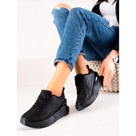 TRENDI Mustat Eco -nahka -lenkkarit 1