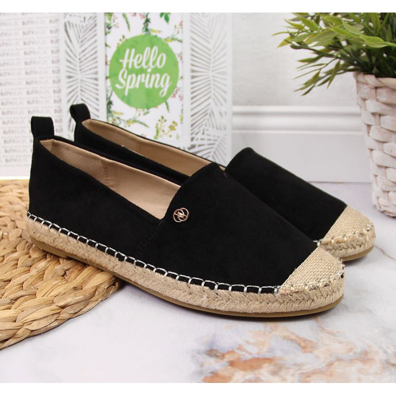 Espadrillit eVento W EVE345A mustalla 2