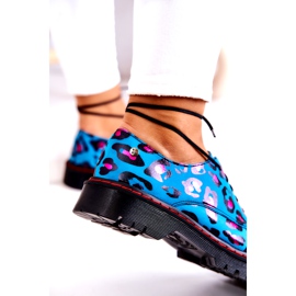 Naisten Oxfords Maciejka 04087-47 nahkakengät siniset monivärinen 4