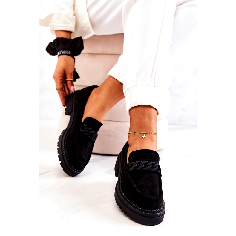 PL5 Suede Loafers La.Fi Black Sapphira musta 4