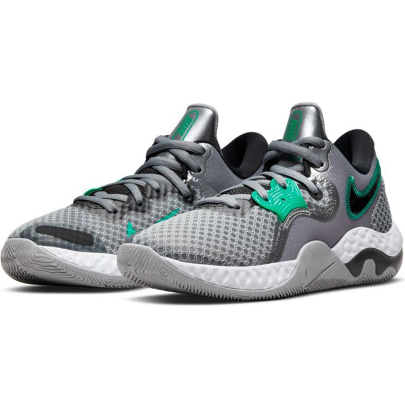 Nike Renew Elevate 2 M CW3406 005 koripallokenkä harmaa harmaan sävyjä 1