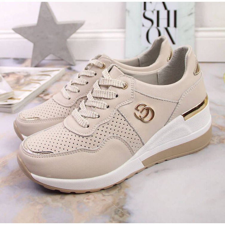 Nahkaiset lenkkarit S.Barski W OLI149 beige 2