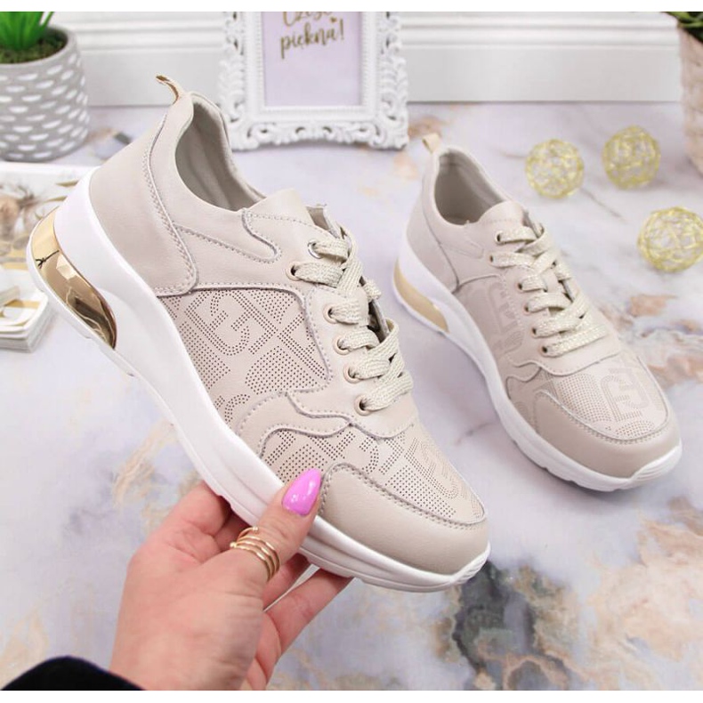 Nahkaiset lenkkarit S.Barski W OLI150 beige 1