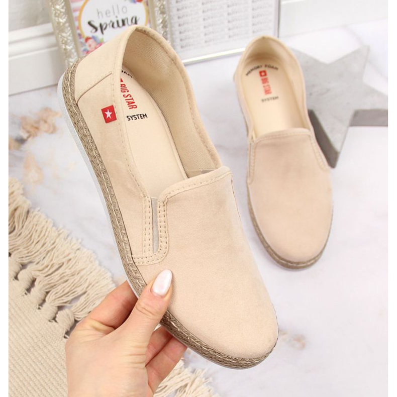 Pue päällesi Big Star W JJ276001 beige espadrillit 1