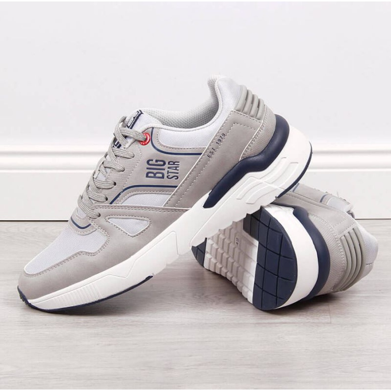 Harmaat vapaa-ajan urheilukengät Big Star M JJ174276 2