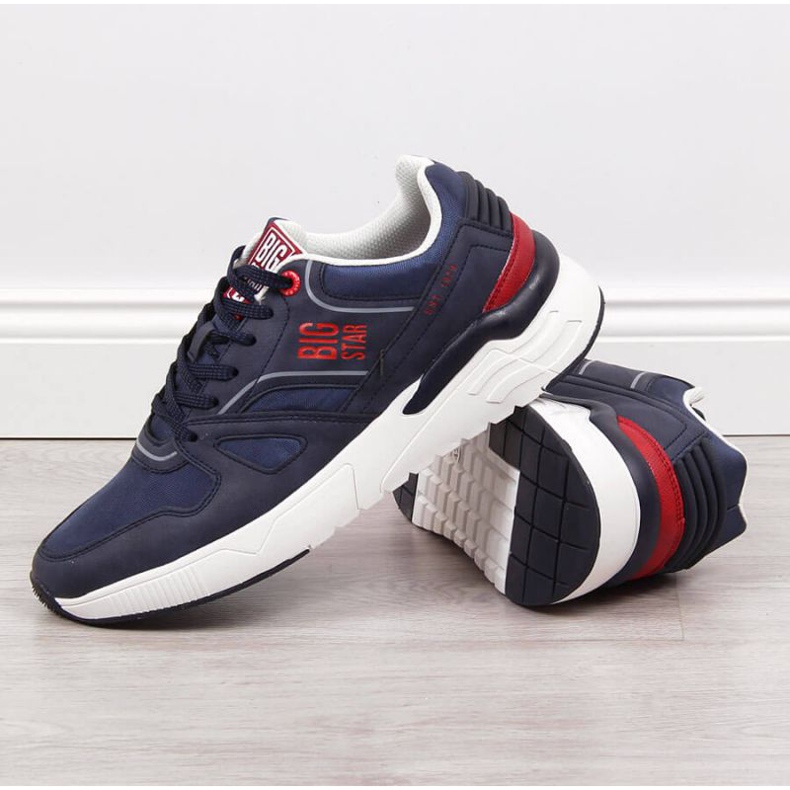Vapaa-ajan urheilukengät Big Star M JJ174277 laivastonsininen 2