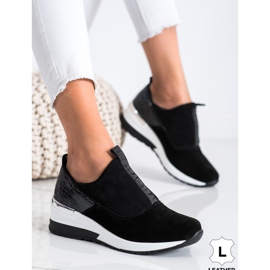 Filippo Nahkaiset Slip-On lenkkarit musta 1