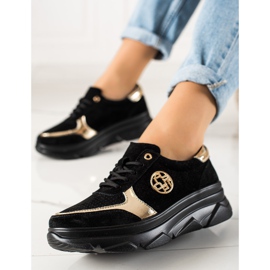 Filippo Nahkaiset lenkkarit alustalla musta 2