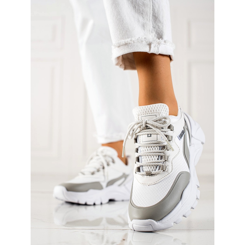 Naisten tennarit Big Star JJ274794 valkoinen monivärinen 1