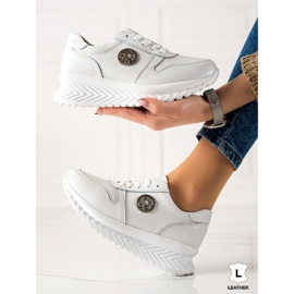 Filippo Klassiset nahkaiset tennarit valkoinen 1