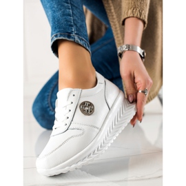 Filippo Klassiset nahkaiset tennarit valkoinen 2