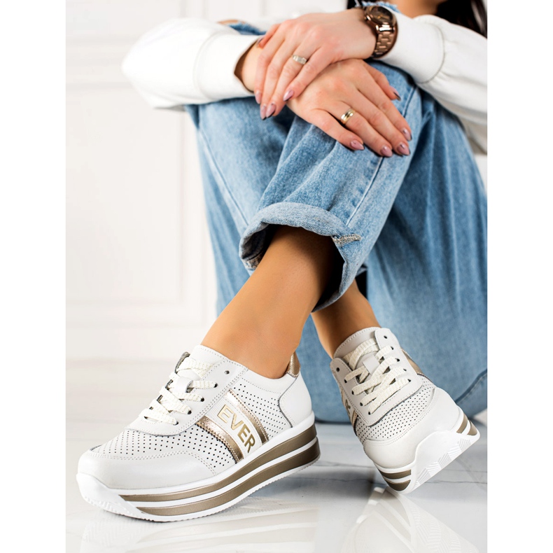 Filippo Ever Nahka Urheilujalkineet valkoinen 1