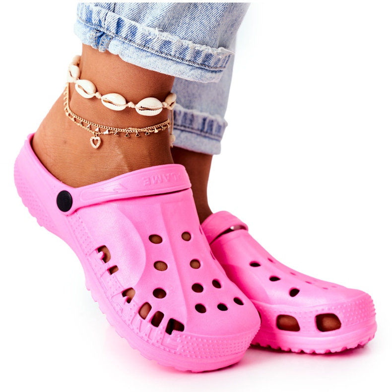 Flameshoes Naisten tossut Pinkki vaalea Crocs Eva vaaleanpunainen 5