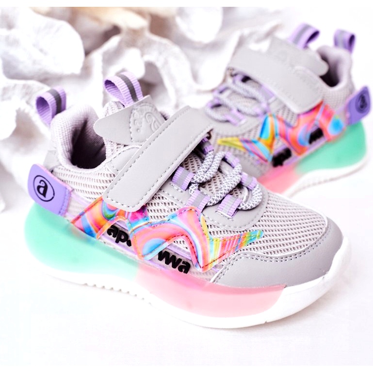 Apawwa Lasten urheilukengät Harmaat 3