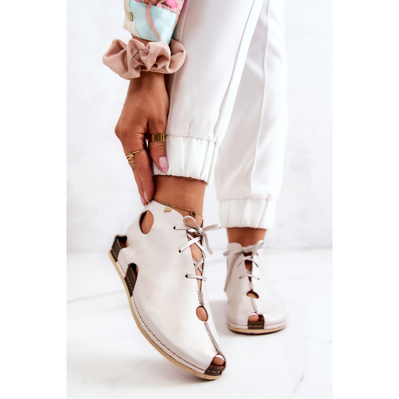 Maciejka 03426-25 Vaaleat nahkasaappaat Vaalea beige 1