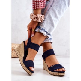 Naisten sandaalit Wedge Big Star JJ274977 laivastonsininen 2