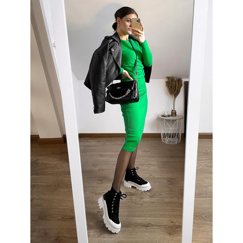 Seastar Muodikkaat korkeat tennarit alustalla musta 1