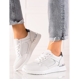 VINCEZA -nahkakengät valkoinen 1