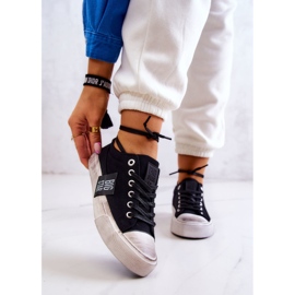 Naisten lenkkarit Tennarit Big Star JJ274354 Musta-Valkoinen 1