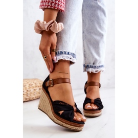 Naisten sandaalit Wedge Big Star JJ274937 mustalla 2