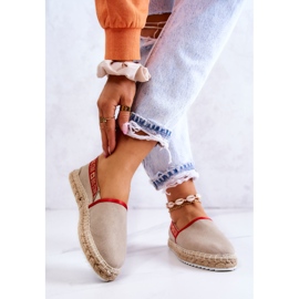 Slip-on espadrillit Big Star JJ274879 Beige 2