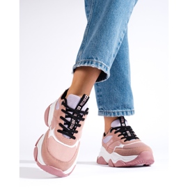 Naisten tennarit Big Star JJ274577 vaaleanpunainen 1