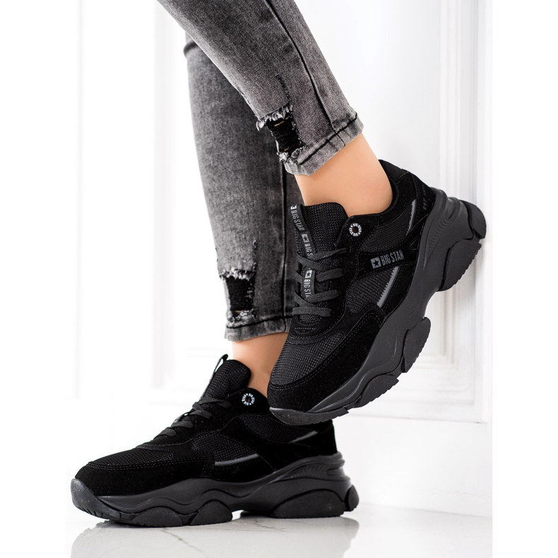 Naisten tennarit Big Star JJ274578 musta 1