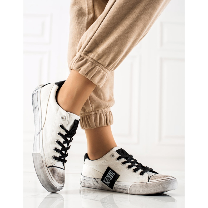 Naisten Big Star -lenkkarit JJ274350 valkoinen 1