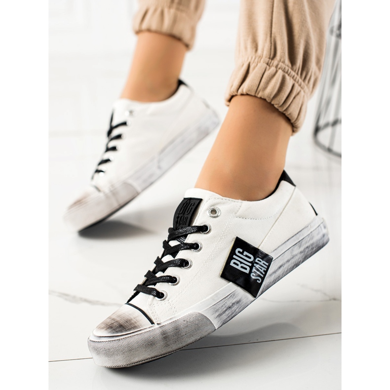 Naisten Big Star -lenkkarit JJ274350 valkoinen 2